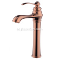 Set Faucet Wastafel Kapal Vintage Tuas Tunggal Rose Gold